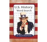 American History Word Search Puzzle Book: Word Searches with Easy to Read Print about America, Holidays, Historical events of the World and More | 6x9 ... Gift for Vacations, Holidays, and Free Times