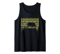 American Hog Hunter for Hog with Camouflage Pattern Tank Top