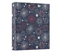 American Holiday Fireworks 3 Ring Binder 1.5 Inch Round Ring Binder View Binder Holds 200 Documents for Home School Office Use