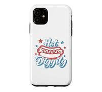 American Hot Diggity Hotdog BBQ 4th of July USA Hot Dog Case for iPhone 11