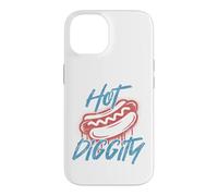 American Hot Diggity Hotdog BBQ 4th of July USA Hot Dog Case for iPhone 14