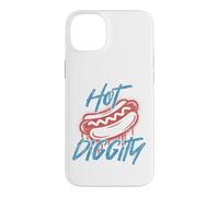 American Hot Diggity Hotdog BBQ 4th of July USA Hot Dog Case for iPhone 14 Plus