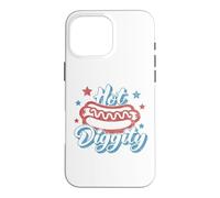 American Hot Diggity Hotdog BBQ 4th of July USA Hot Dog Case for iPhone 16 Pro Max