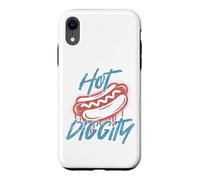 American Hot Diggity Hotdog BBQ 4th of July USA Hot Dog Case for iPhone XR