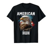 American Huh USA Flag Patriotic American Value Graphic T-Shirt