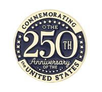 American Independence Day Brooch Pins 4Styles 250 Years America Flag Anniversary Pins 250th Anniversary Lapel Enamel Pin for Women Men