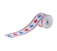 American Independence Day Polyester Decorative Ribbon for Craft Projects | Bright Patriotic Style, Versatile for Hair Bows, Clothing Accents, Fourth of July and Hotel Decoration