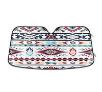 American Indian Borders Graffiti Car Windscreen Sun Shade Block UV Rays Windshield Sunshade, M