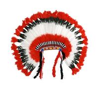 American Indian Headdress Accessory for Wild West Cowboy Fancy Dress