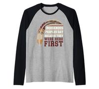 American Indigenous Native American Indian Red Indian Blood Raglan Baseball Tee