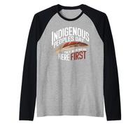 American Indigenous Native American Indian Red Indian Blood Raglan Baseball Tee