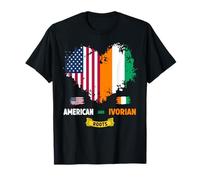 American Ivory Coast Roots Outfit Idea For Kids Ivorian Flag T-Shirt