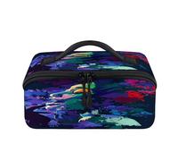 American Jazz Singer Woman Travel Makeup Bag Portable Woman Waterproof Pouch Open Flat Toiletry Bags Toiletries Cosmetics Traveling Organizer for Women Men