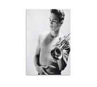 American Jazz Trumpeter Chet Baker Canvas Wall Art Posters For Room Aesthetic And Decor 2 Poster For Bedroom Kitchen Bathroom Living Room Office Decor 08x12inch(20x30cm) Unframe-style