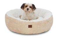 American Kennel Club 23" Mason Fabric Round Pet Bed - Stylish Washable Dog Bed with Non-Slip Bottom, Plush Sleeping Surface - for Cats, Small Breeds
