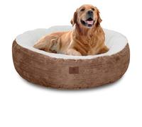 American Kennel Club 25" Mason Fabric Round Pet Bed - Stylish Washable Dog Bed with Non-Slip Bottom, Plush Sleeping Surface - for Cats, Medium Breeds