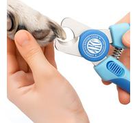 American Kennel Club Dog & Cat Nail Clippers with Safety Guard & Nail File - Professional Grade, Stainless Steel Blades, Non-Slip Grip - Safe & Easy Grooming for Small, Medium & Large Pets