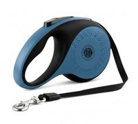 American Kennel Club Heavy Duty Retractable Dog Leash, 16.4ft, Tangle-Free, Ergonomic Grip, One-Hand Brake, for Medium & Large Dogs up to 110 lbs Gray