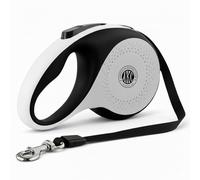 American Kennel Club Heavy Duty Retractable Dog Leash, 16.4ft, Tangle-Free, Ergonomic Grip, One-Hand Brake, for Medium & Large Dogs up to 110 lbs Gray