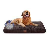 American Kennel Club Orthopedic Memory Foam Dog Crate Mat, Egg Crate Foam Cushion, Washable Cover, Non-Slip Base, Eases Joint Pain, Breathable, Durable, 42x27, Brown