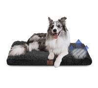 AMERICAN KENNEL CLUB Orthopedic Memory Foam Dog Crate Mat, Egg Crate Foam Cushion, Washable Cover, Non-Slip Base, Eases Joint Pain, Breathable, Durable, 36x23, Black