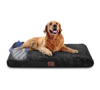 American Kennel Club Orthopedic Memory Foam Dog Crate Mat, Egg Crate Foam Cushion, Washable Cover, Non-Slip Base, Eases Joint Pain, Breathable, Durable, 42x27, Black