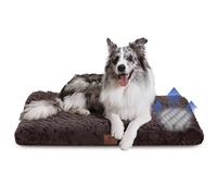 American Kennel Club Orthopedic Memory Foam Dog Crate Mat, Egg Crate Foam Cushion, Washable Cover, Non-Slip Base, Eases Joint Pain, Breathable, Durable, 36x23, Brown