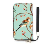 American Kestrel Pattern Slim Wallet for Women Long Purse Cute Clutch Wristlet Handbag Card Holders