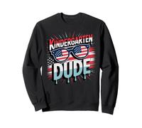 American KINDERGARTEN Cool DUDE Teacher Happy Tiny Humans US Sweatshirt