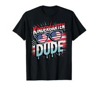 American Kindergarten Cool Dude Teacher Happy Tiny Humans US Value Graphic T-Shirt