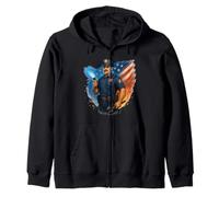 American Law Enforcement Duty Pride Zip Hoodie