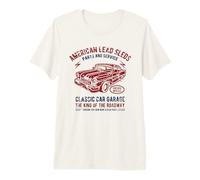 American Lead Sleds Classic Car Garage Distressed Design Premium T-Shirt
