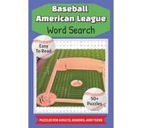 American League Baseball Players Word Search: Word Searches with Easy to Read Print about American League Baseball Players, 6x9 Inches, 110 pages 50+ Puzzles