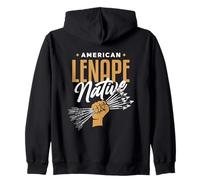 AMERICAN LENAPE NATIVE - Fist of Arrows - Indian Culture Zip Hoodie