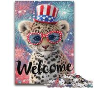 American Leopard 2000 Piece Jigsaw Puzzles for Adults Gifts,Educational Games Home Decoration Deal As Gifts for The Whole Family (70X100cm)