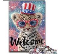 American Leopard Jigsaw Puzzles for Adults 2000 Jigsaws, Brain Intelligence Challenge Addictive Toys Birthday Gifts for Age 14+ (70x100cm)