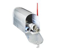 American letterbox Aluminium Letter Holder Silver Mail Drop 0.9 kg Rust-proof
