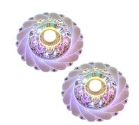 American Light Luxury Downlight,All Copper 3W /5W/7W/10W Led Spotlight,Anti-Glare Small Ceiling Light,Cylindrical Foyer Corridor Light,Bedroom Cloakroom Ceiling Lamp, Col-Warm Light 3000k-5W