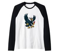 American Lightning Eagle Spirit of Freedom Raglan Baseball Tee