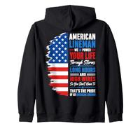 American Lineman Zip Hoodie