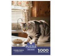 American Longhair Puzzle 1000 Pieces for Adults Mindful Relaxing Hobby Pet Cat Eco-Friendly Thick Board 70x50cm/1000pcs