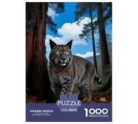 American Lynx 1000-Piece Jigsaw Puzzle for Adults Challenging Puzzle Games Fun, Challenging & Brainteasing Games Gifts for Men And Women Home Decoration Puzzle 38x26cm/1000pcs