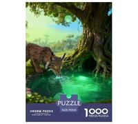 American Lynx 1000-Piece Jigsaw Puzzle For Adults Challenging Puzzle Games Fun, Challenging & Brainteasing Games Gifts for Men And Women Decoration Puzzle 70x50cm/1000pcs