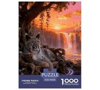 American Lynx 1000-Piece Jigsaw Puzzle For Adults Challenging Puzzles Fun, Challenging & Brainteasing Games for Adults And Kids Age 12 Years Up Home Decoration Puzzle 70x50cm/1000pcs