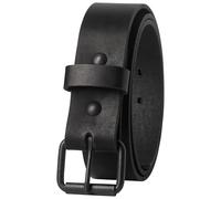 American Made Leather Belts for Men | Men's Leather Belt | Made in the USA Mens Belt, Classic Black | Black Roller Buckle, Pant Size 44 (Belt Size 46)