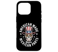 American Made with Mexican Parts Sugar Art Women Men Case for iPhone 16 Pro
