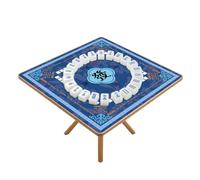 American Mahjong Mat 31.5x31.5 Inches with Printed Rules