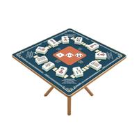 American Mahjong Mat 80cm, Anti-Slip Printed Rule Pad For Card Games
