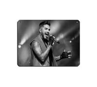 American Male Singers Adam Lambert Poster Tin Sign Vintage Metal Pub Club Cafe Bar Home Wall Art Decoration Poster Retro 12x16inch(30x40cm)