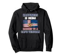 American Married To Cabo Verde Flag Verdian USA Cape Verde Pullover Hoodie